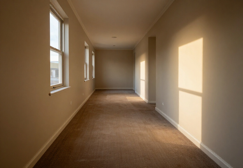 Restored living room in Hillsdale after flood damage repair